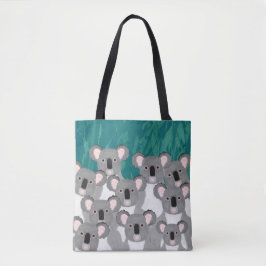Koalas Allover Tote Tygkasse