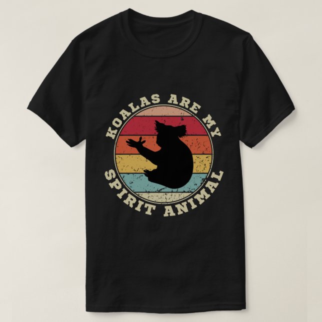 Koalas är mitt andliga djur T-Shirt (Design framsida)