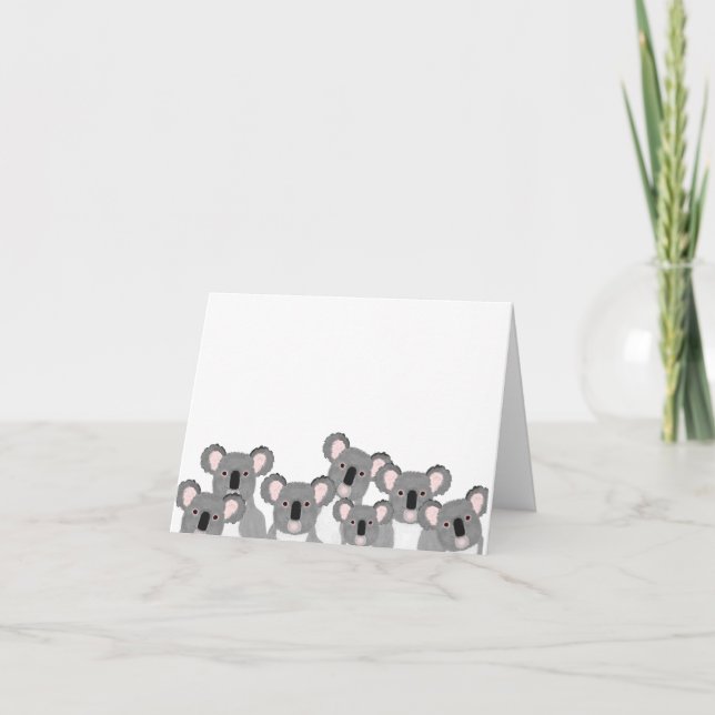 Koalas-hälsningskort Kort (Framsida)