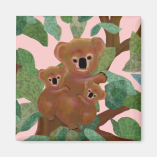Koalas i eukalyptus magnet
