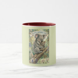 Koalas mors dag med joey mugg