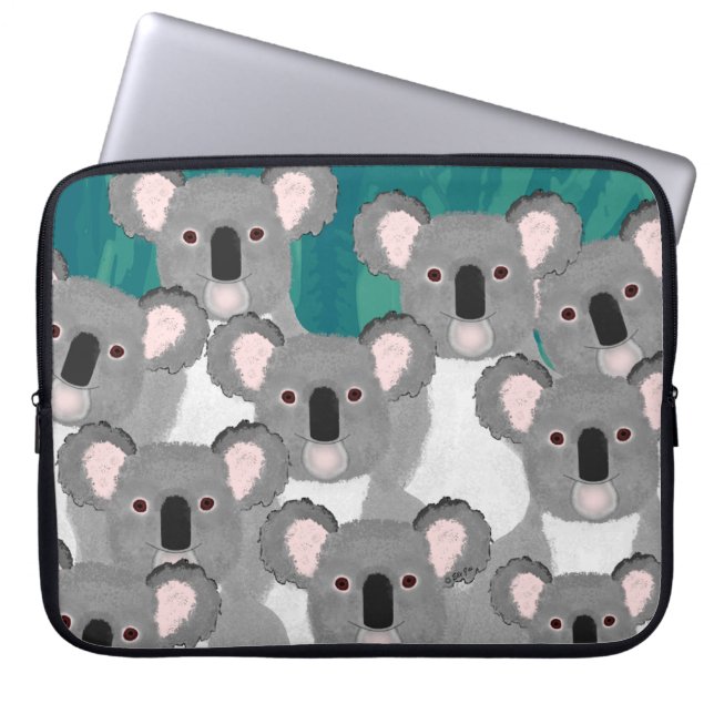Koalas Neoprene Laptop sleeve (Framsidan)