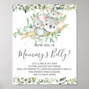 Koalas Twillingar Hur stor är Mamma Belly Game Poster