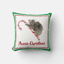 Koalas vid Candy cane ned under Kudde