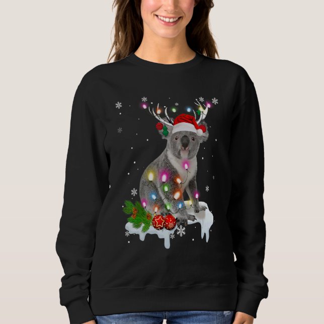 Koalas Xmas Santa Hat Koala Christmas T Shirt (Framsida)