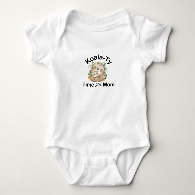 köalatid med mamma Cute Koala Baby T Shirt (Framsida)