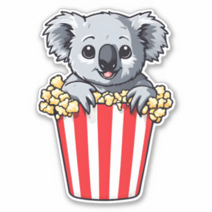 Koalaty Popcorn Klistermärken