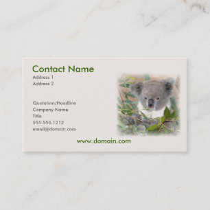 Koalavisitkort Visitkort