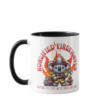 Koalifierad brandman/brandman med brand och brand