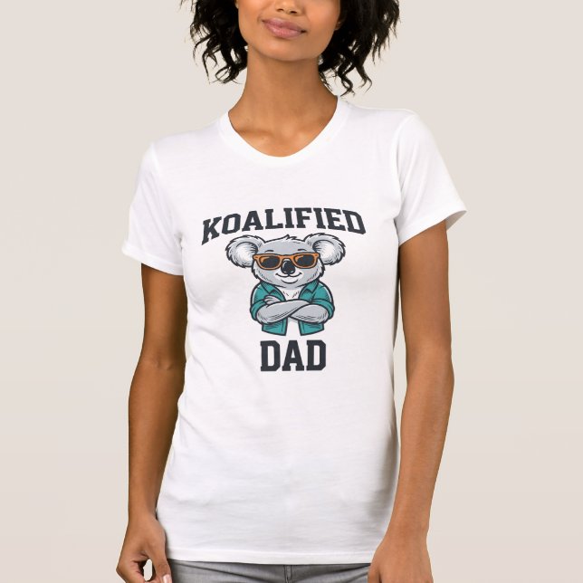 Koalifierad Pappa Söt Koala Pappa Tröja Design_1 (Framsida)
