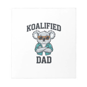 Koalifierad Pappa Söt Koala Pappa Tröja Design_1 Anteckningsblock