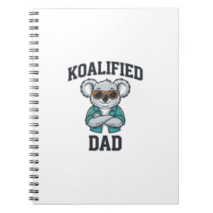 Koalifierad Pappa Söt Koala Pappa Tröja Design_1 Anteckningsbok
