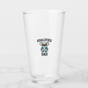 Koalifierad Pappa Söt Koala Pappa Tröja Design_1 Glaskopp