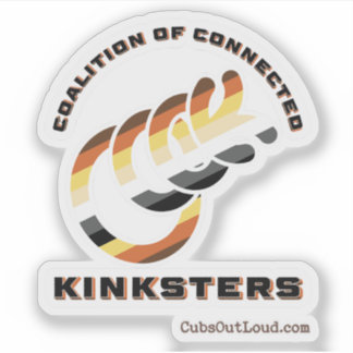Koalition av anslutna Kinksters Bear Pride Sticke Klistermärken