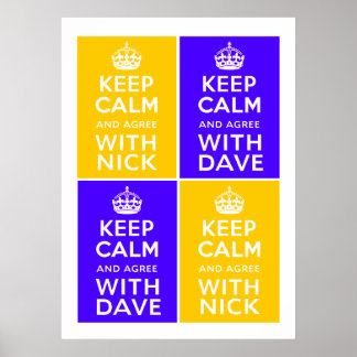 Koalitionsregering ~ Förenade kungariket Poster