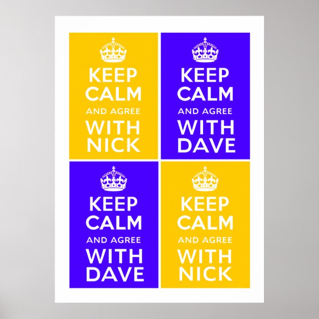 Koalitionsregering ~ Förenade kungariket Poster (Framsidan)