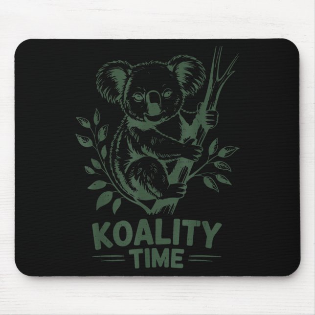 Koality Time Funny Koala Bear Sleep Men Women Girl Musmatta (Framsidan)