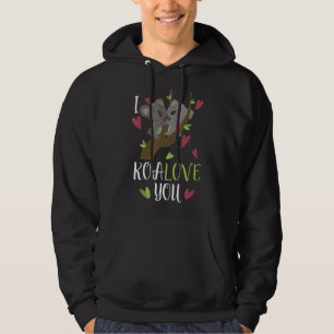 Koalove, Koala Kärlek Alla hjärtans dag Koala säge Hoodie