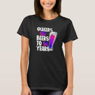 Köar och Öl till 50 års Bisexual-Pride 50:e B T Shirt
