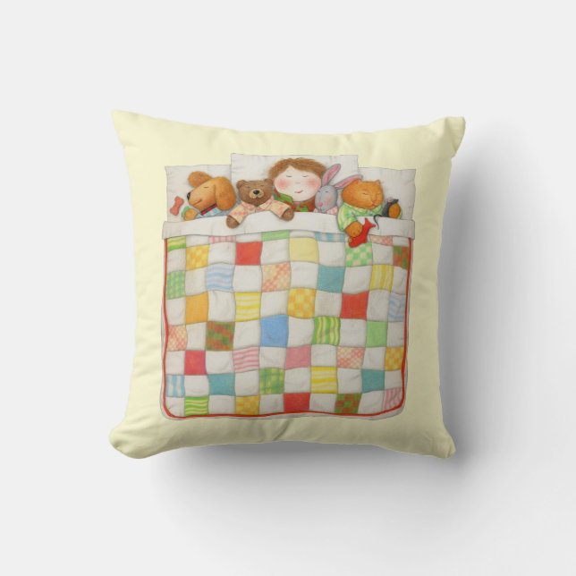 KOAXKAR QUILT Fyrkantig Kastkudde - Gul Kudde (Framsida)
