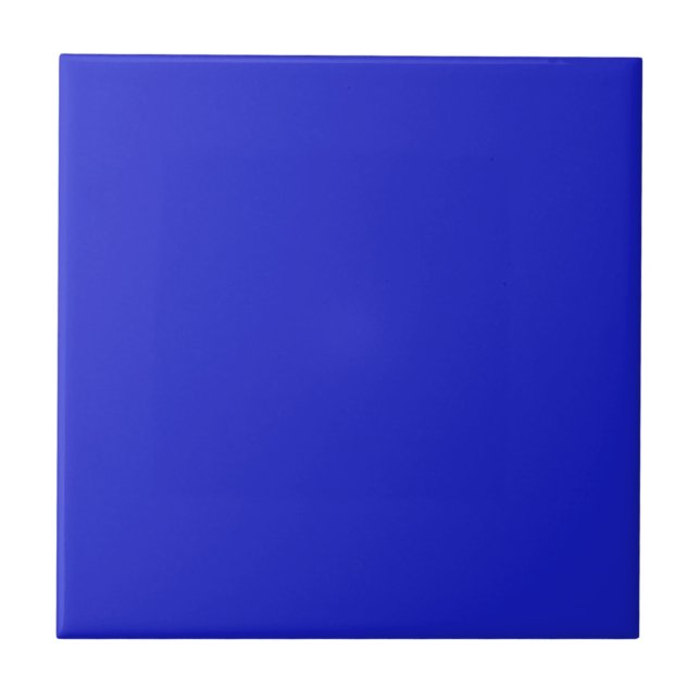 Kobalt Blue Solid Färg Tile Kakelplatta (Framsidan)