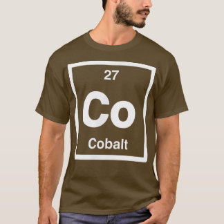 Kobalt - Co - Periodiska Bord i Inslag - vetenskap T Shirt