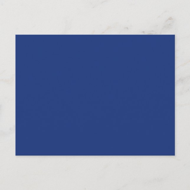 Kobalt Mörk blått Solid Trend Färg-bakgrund Vykort (Framsida)