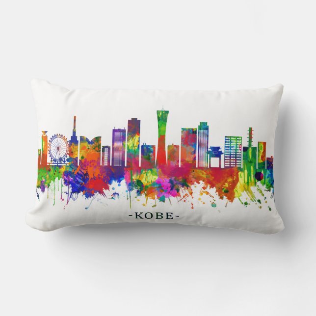 Kobe Japan Skyline Lumbarkudde (Framsida)