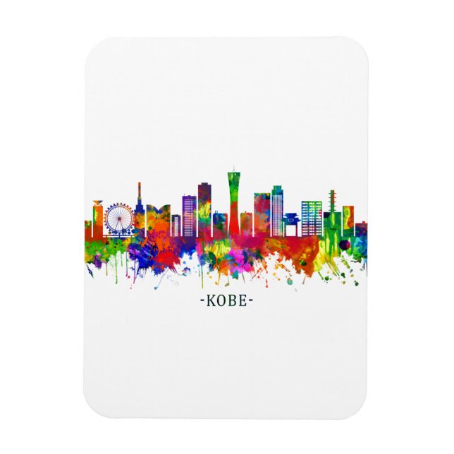 Kobe Japan Skyline Magnet (Vertikal)