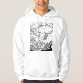 Kobe Japan Stadskarta Hoodie