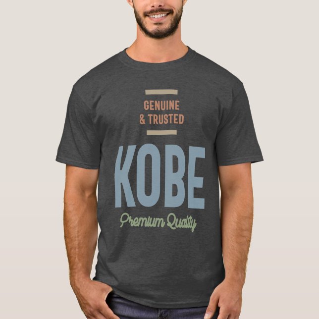 Kobe Personlig Namn Birthday Gift T Shirt (Framsida)