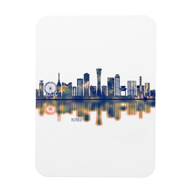 Kobe Skyline Magnet (Vertikal)