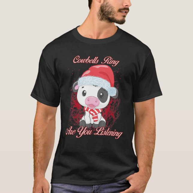 Kobellor Ringer Lyssnar Du Ironisk T Shirt (Framsida)