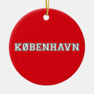 Kobenhavn Danmark Julgransprydnad Keramik