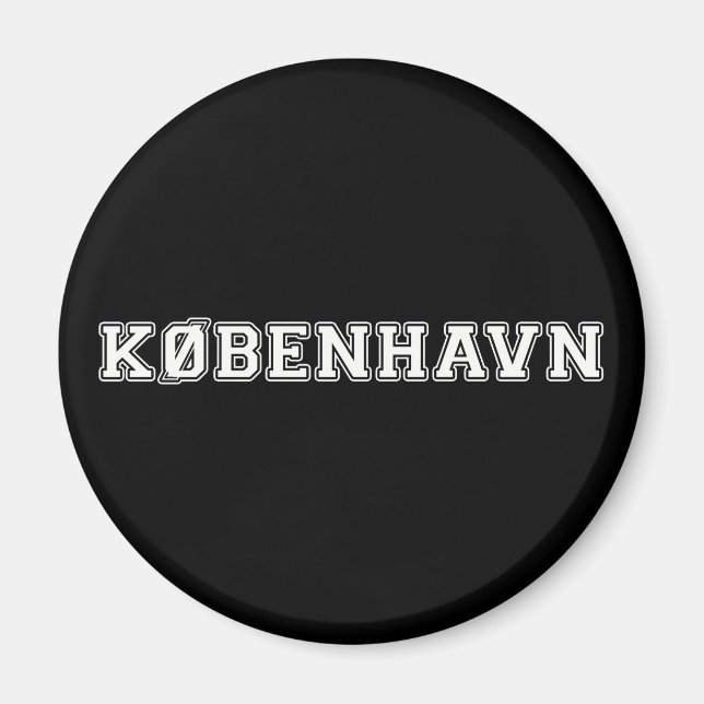 Kobenhavn Danmark Magnet (Framsidan)