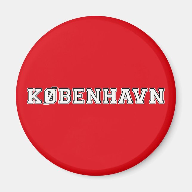 Kobenhavn Danmark Magnet (Framsidan)