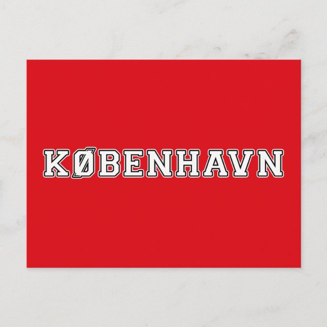 Kobenhavn Danmark Vykort (Framsida)