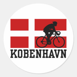 Kobenhavn (man) runt klistermärke