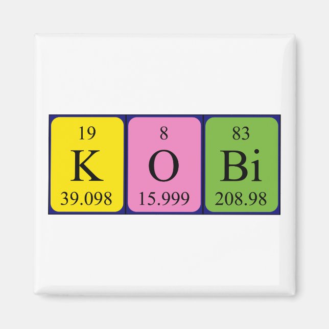 Kobi Periodisk magnet bord namn (Framsidan)
