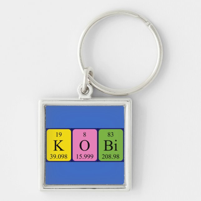 Kobi Periodisk nyckelring bord namn (Framsidan)