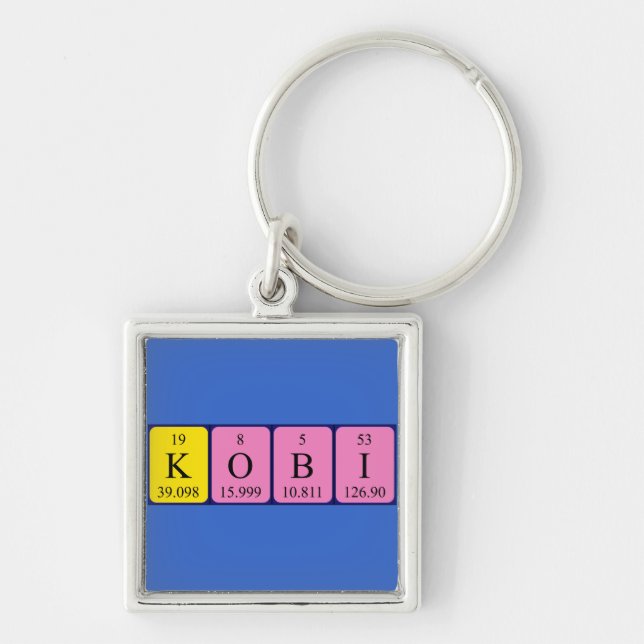 Kobi Periodisk nyckelring bord namn (Framsidan)