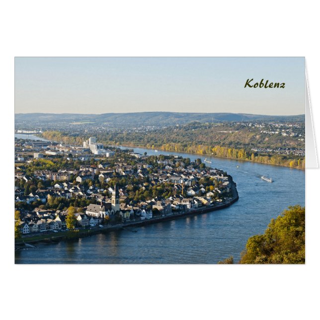 Koblenz Hälsningskort (Framsidan Horizontal)