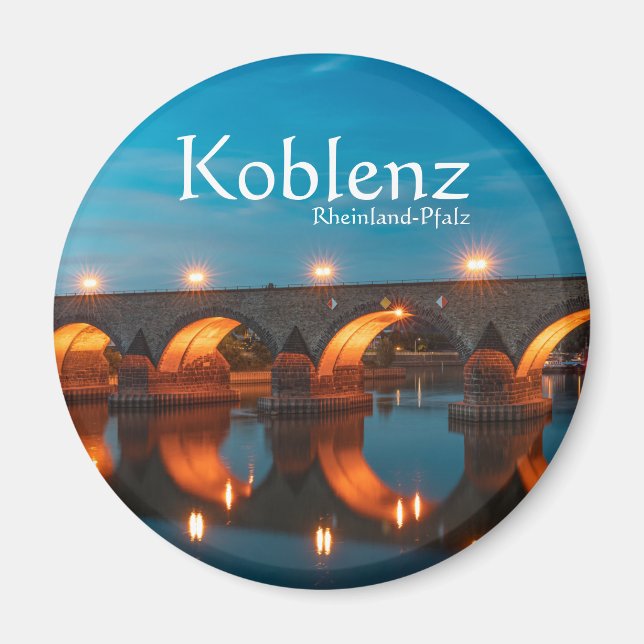 Koblenz Tyskland Magnet (Framsidan)