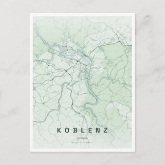 Koblenz Tyskland resa Vykort