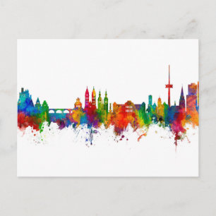 Koblenz Tyskland Skyline Vykort