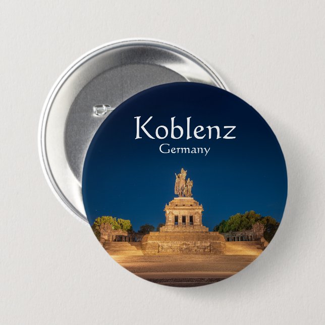 Koblenz Tyskland Souvenir Knapp (Framsida & baksida)