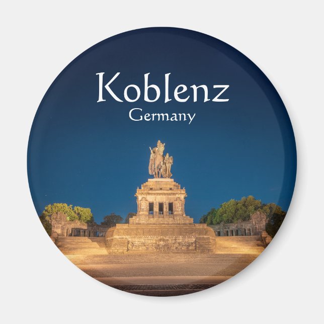 Koblenz Tyskland Souvenir Magnet (Framsidan)