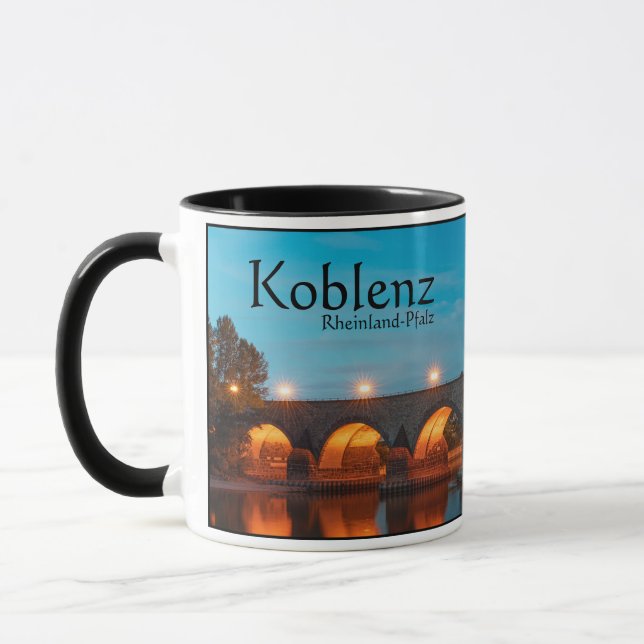 Koblenz Tyskland Souvenir Mugg (Vänster)