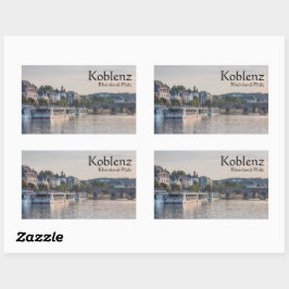 Koblenz Tyskland Souvenir Rektangulärt Klistermärke