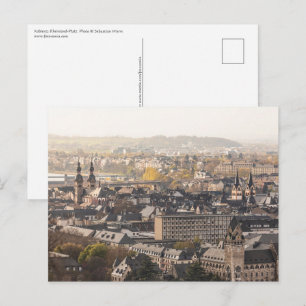 Koblenz Tyskland Vykort